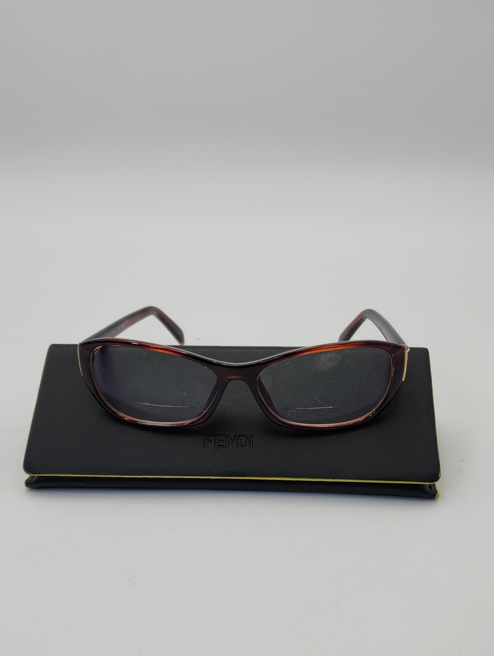 Fendi F977 238 Eyeglasses Frames | Tortoise Brown & Gold Logo | 54-14-135 Italy - Picture 13 of 13